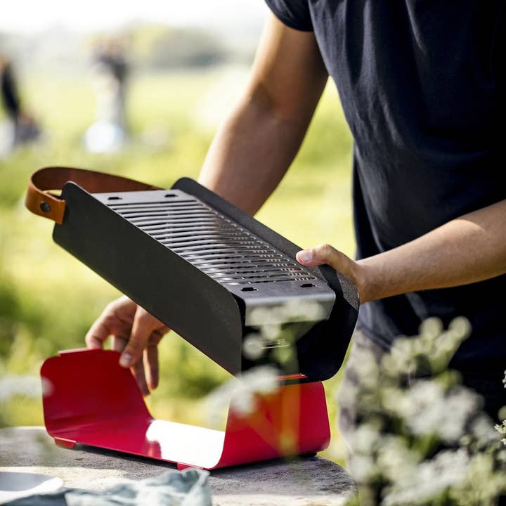 UNA Grill - Wholesale Outdoor Grill Tools - UNA Portable Grill in Light Blue6