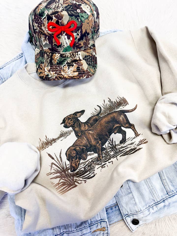 Dachshund Sweatshirt for wholesale by Hart and Hollow