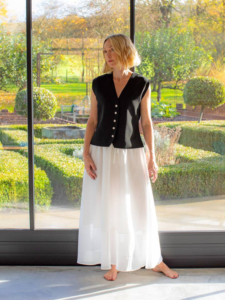 CHALK UK Ltd - Wholesale Suit Vest - Women's - Peta Waistcoat | Black