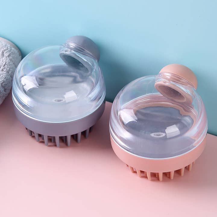 Hårtvätt Kam Klar Borste Vätska Tryck Hårbottenmassage Bad Rengöring Duschborste Hem Schampo Skrubb för wholesale av American Smart