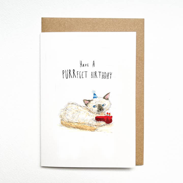 Avoir un anniversaire Purrfect pour la vente par Well Drawn