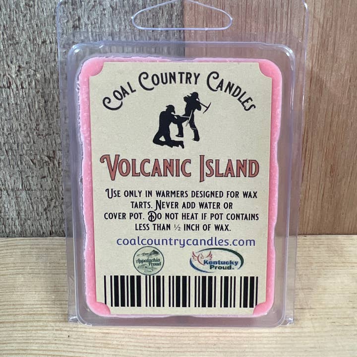 Volcanic Island Wax Tarts for wholesale by Coal Country Candles