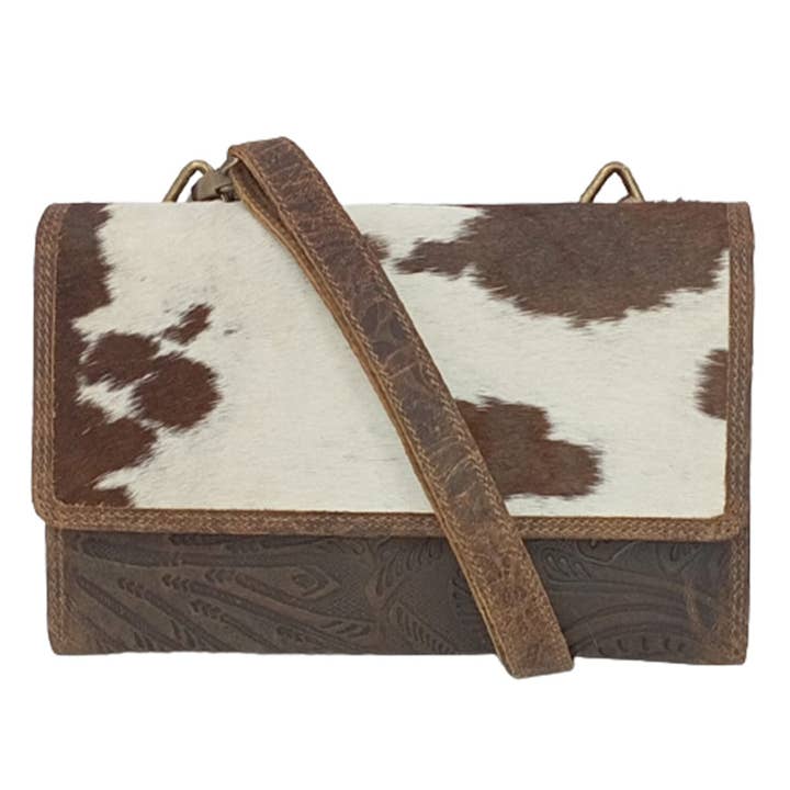 Geëmbosseerde Schoudertas van Haar-op-Leder - 8350 voor wholesale door Viceroy Leathers