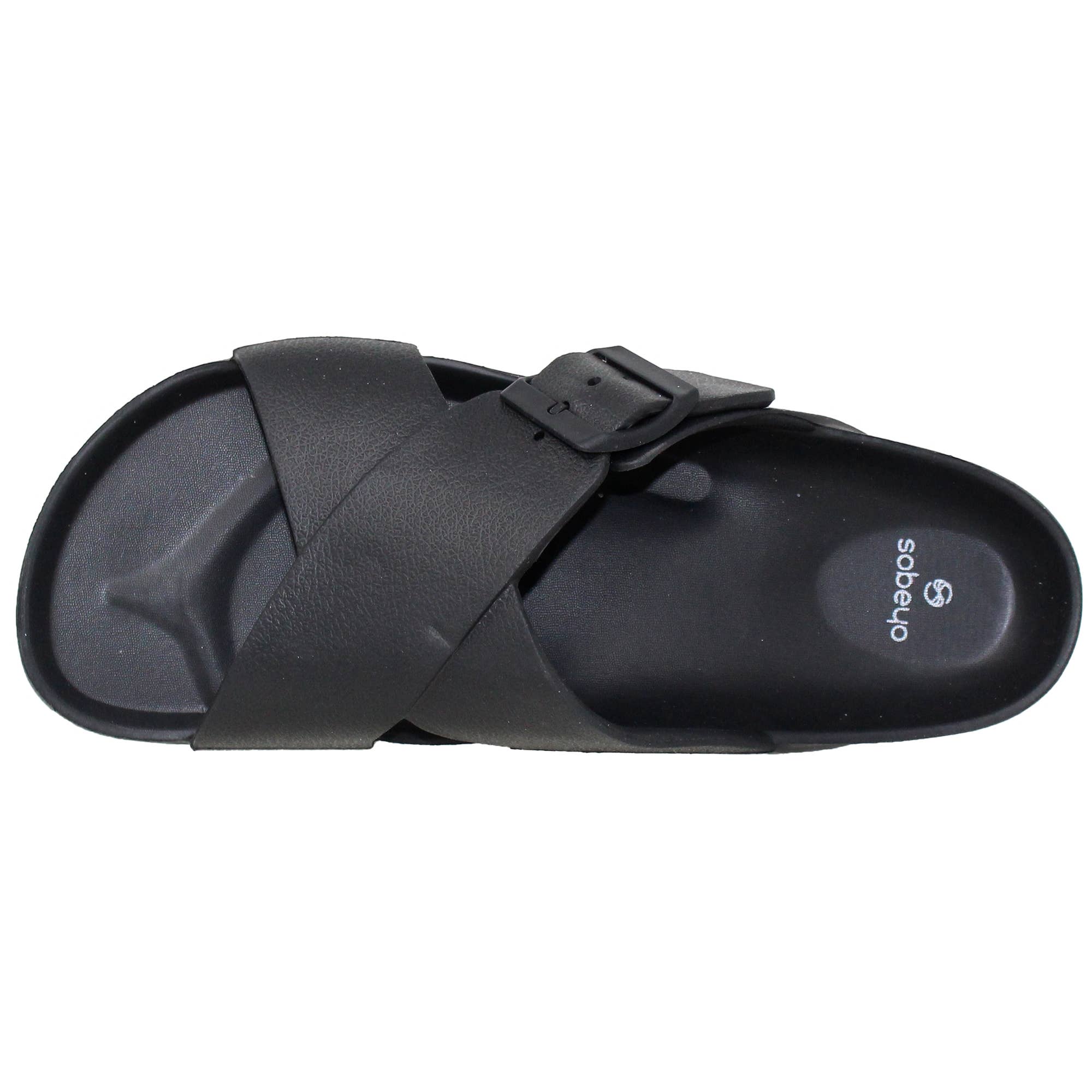 SOBEYO - Wholesale Sandals - Women's - Women's EVA Platform Sandals Criss-Cross Adjustable Buckles3