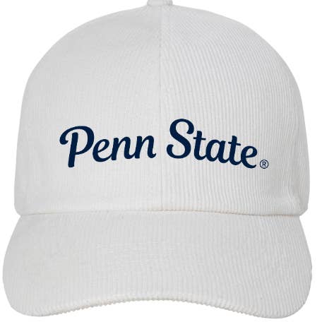 Penn State University Corduroy Ponyflo Officially Licensed Collegiate Hat for wholesale by David And Young