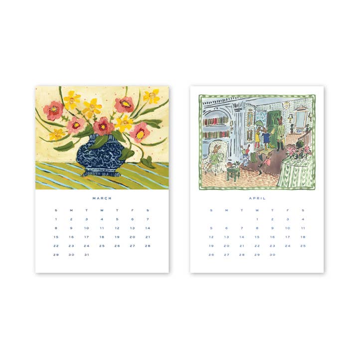 Dogwood Hill - Wholesale Calendar - 2026 Desktop Calendar with Easel