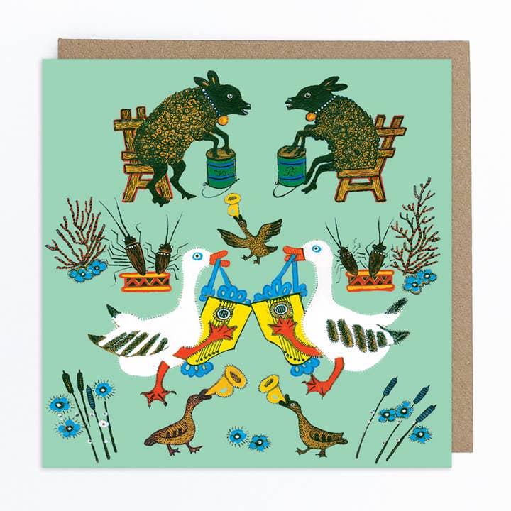 Concert Greeting Card for wholesale by Kapelki Art