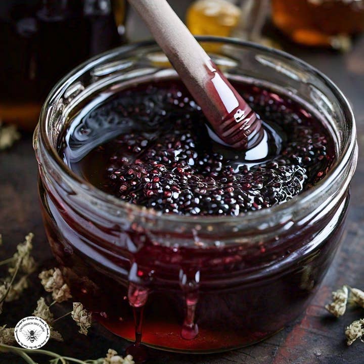 Uncommon Bees - Wholesale Honey - Elderberry Infused Honey1