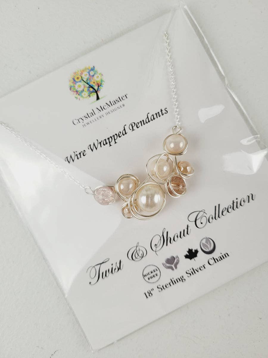 Crystal McMaster Jewellery Designer - Vendita all'ingrosso Parure di gioielli - Collezione di collane fatte a mano avvolte in filo metallico - 8 collane1