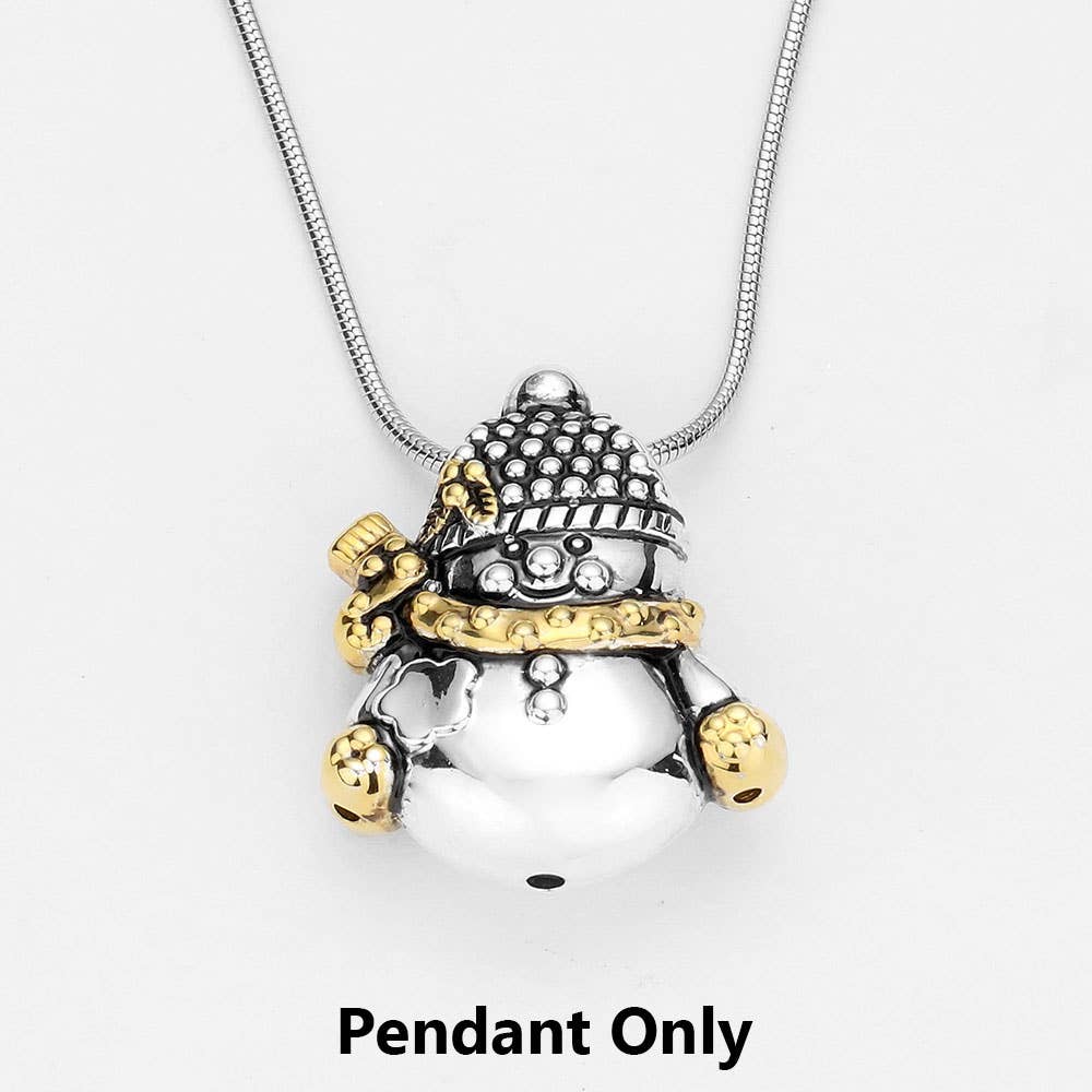 Sensibling Corp. - Vente Breloques/médailles personnalisées - Pendentif bonhomme de neige en émail5