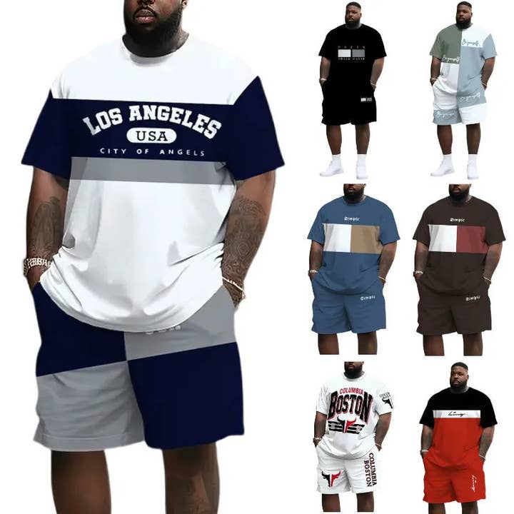 Casual Men's Sports Letter Polyester Mesh Shorts Co-ord Set for wholesale by Aromatized Collection