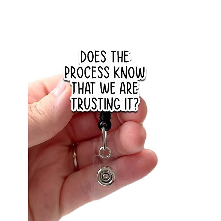 Enrouleur de badge, le processus sait-il que nous lui faisons confiance ? pour la vente par Good Girl Gone Badge