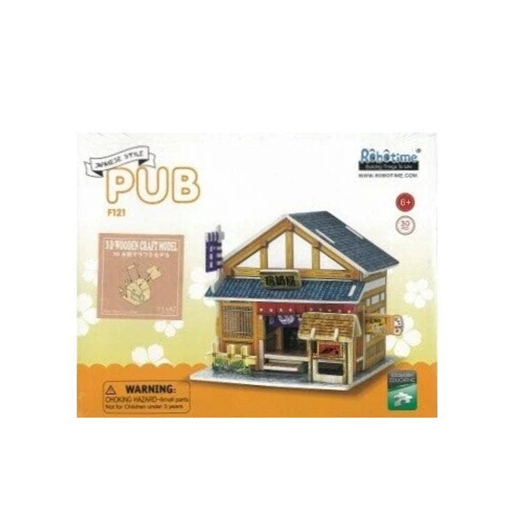 「FUNJI」In Japan - Wholesale DIY Craft Kit - DIY Japanese Izakaya 3D Wooden Puzzle Miniature Model Kit2