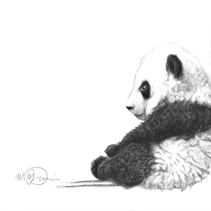 LE NID atelier - Wholesale Art Print - Cute Sitting Panda Print