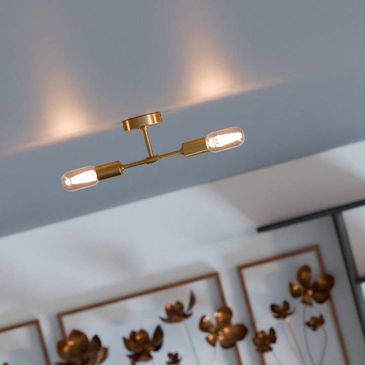 Ledsone - Vente Appliques - Applique Murale Moderne Minimaliste à 2 Lumières pour Salle de Bain~55932