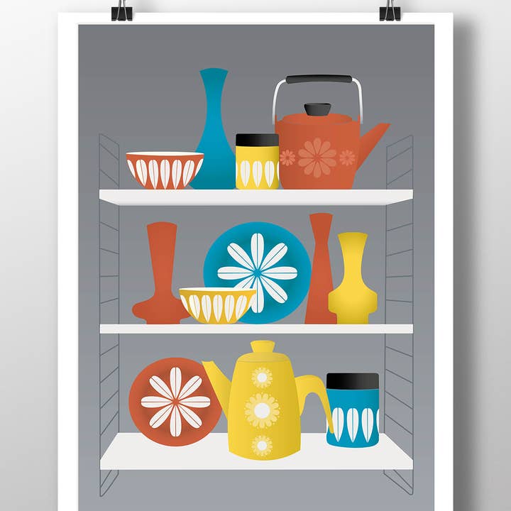 Strinning Unframed Print for wholesale by Gail Myerscough