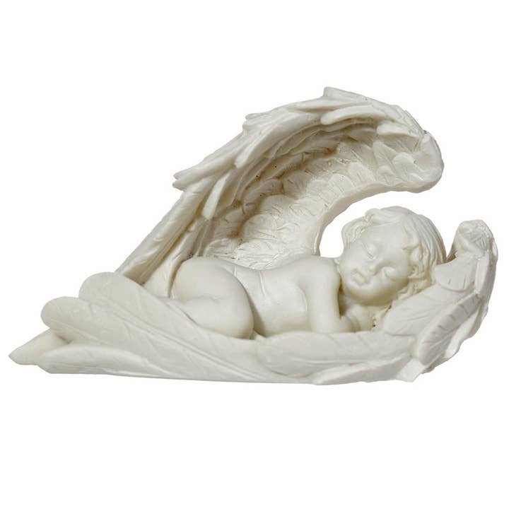 Puckator Ltd - Wholesale Ornament - Cherub Sleeping, Long Wings