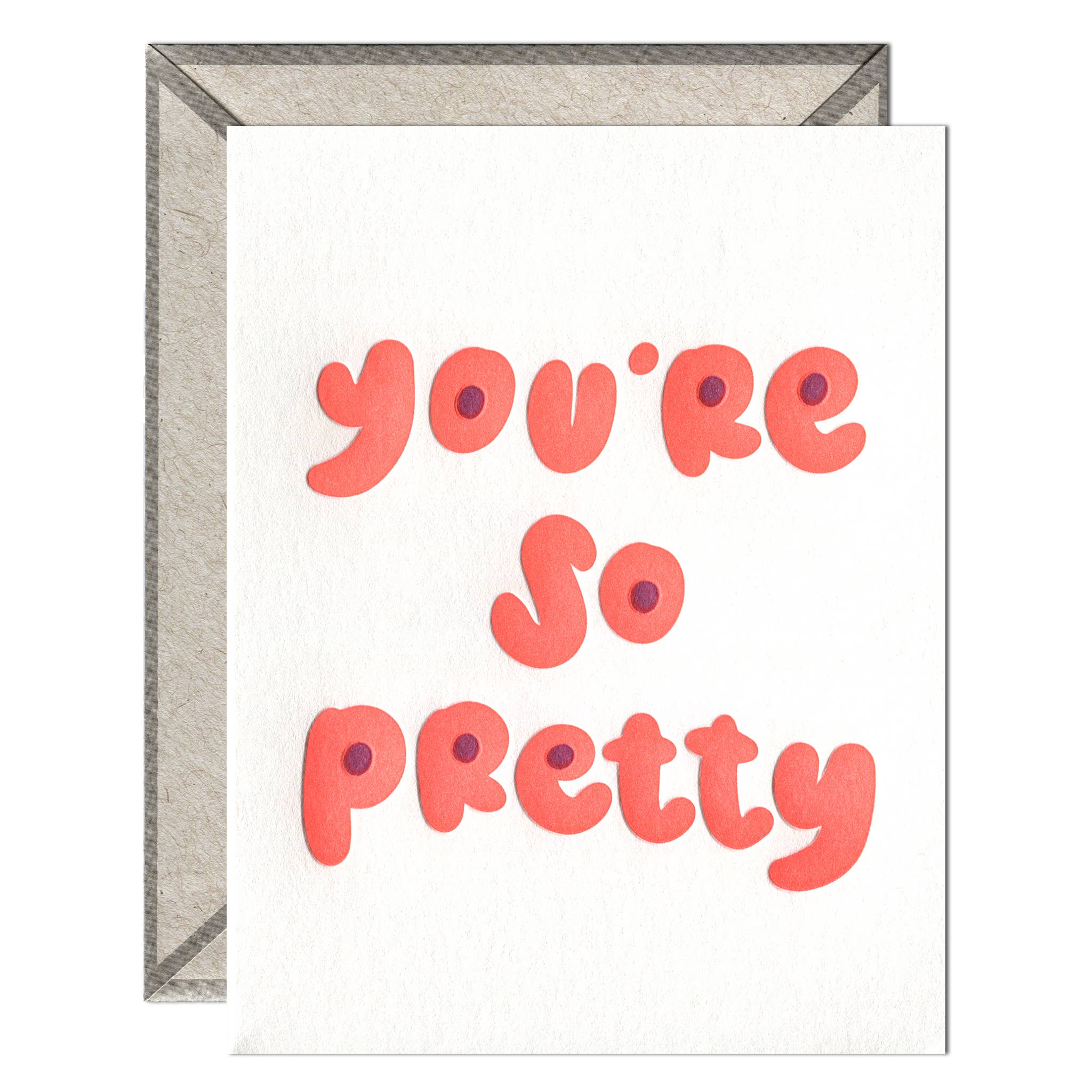 INK MEETS PAPER - Wholesale Love Card - You're So Pretty - Love + Anniversary card1