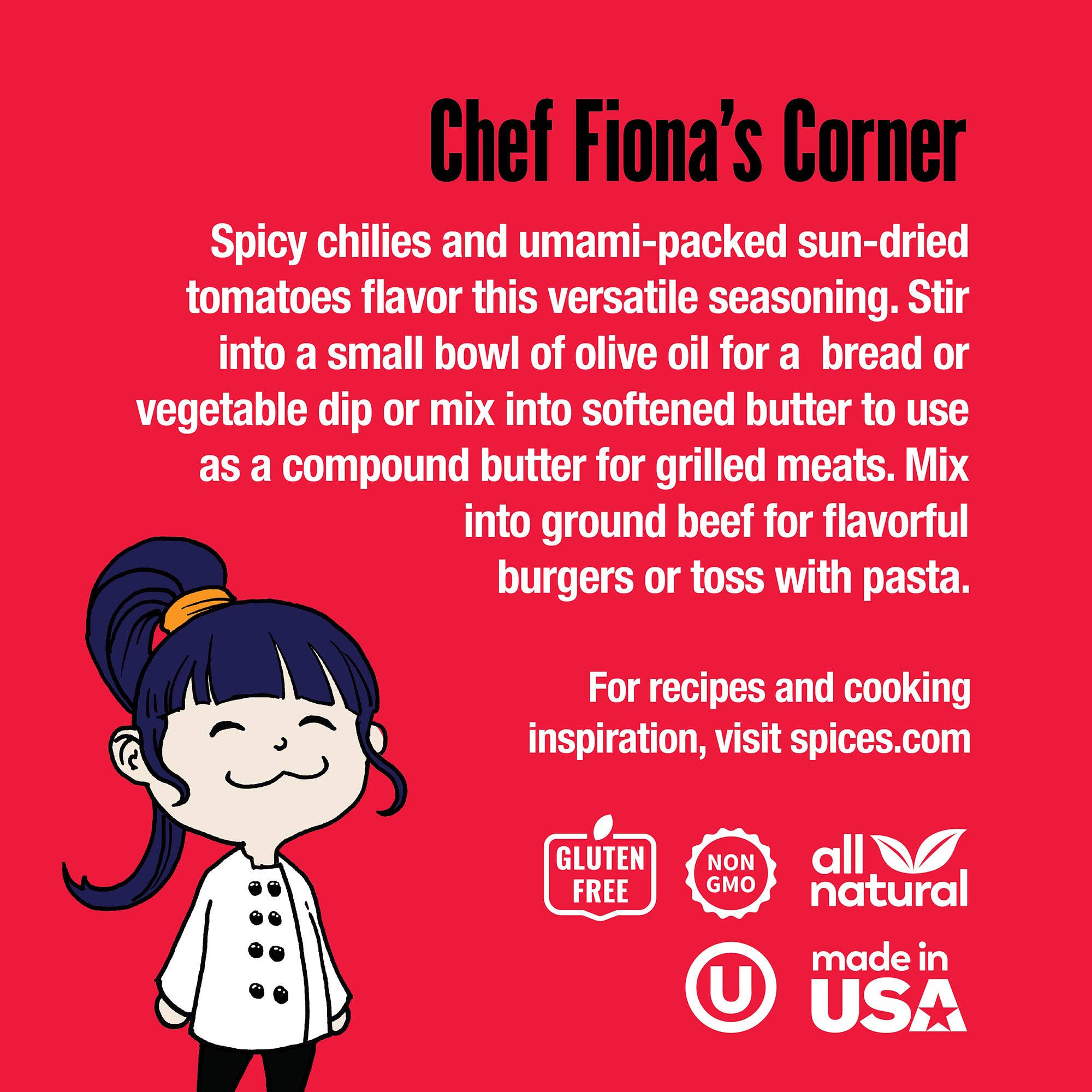 THE SPICE LAB - Wholesale Dried Spice Mix - Spicy Italian Sun-Dried Tomato Seasoning - Case Pack of 62