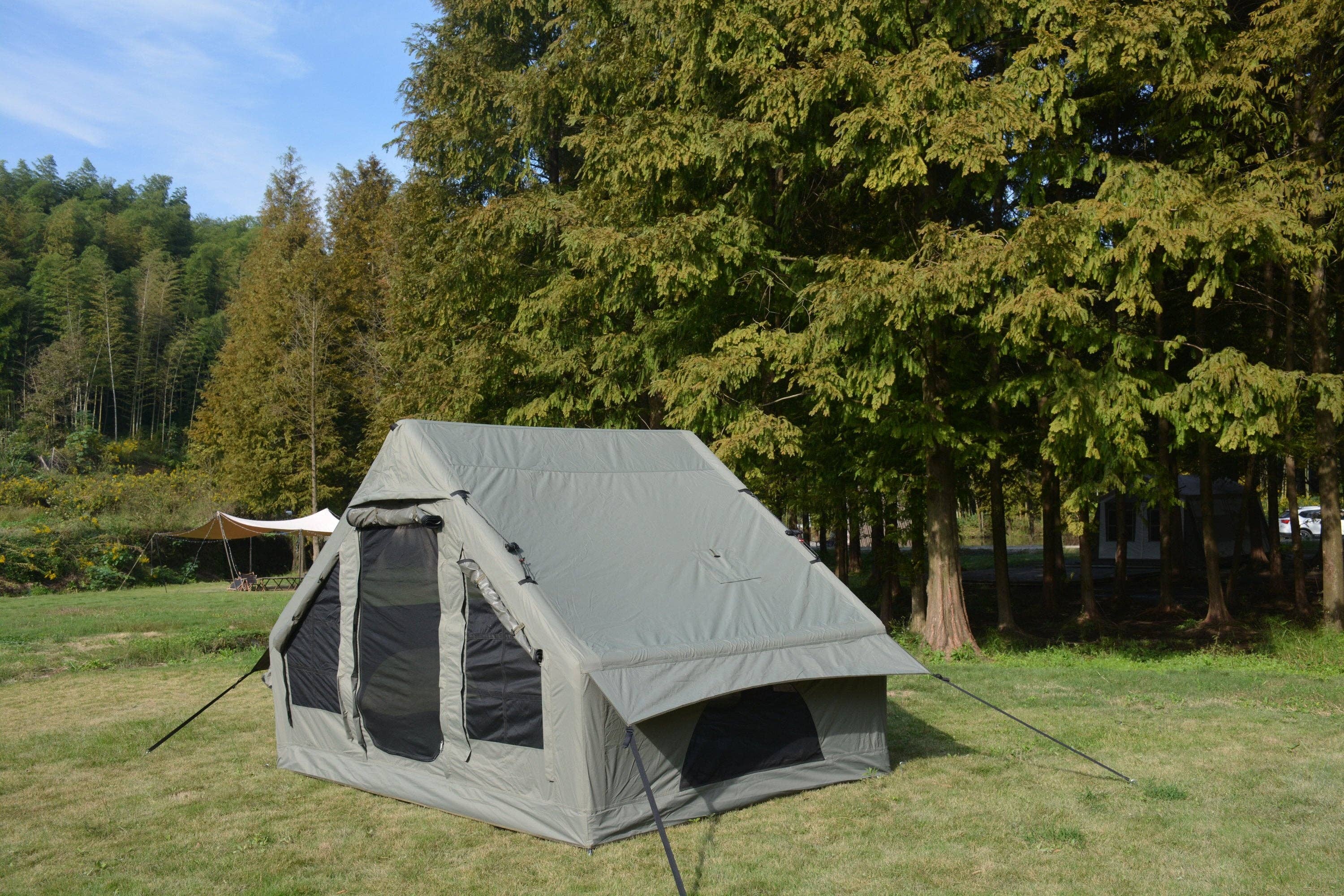 39F Inc. - Wholesale Tent - Inflatable 4–6 Person Camping Tent with Stove Jack Green12