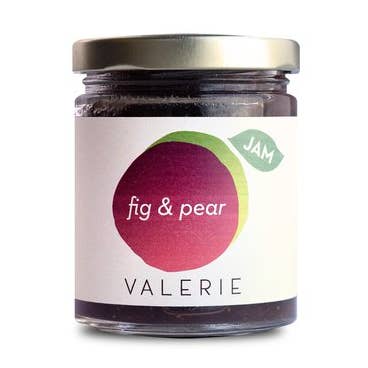 Fig & Pear Jam - 7 ounce jar for wholesale by Valerie Confections