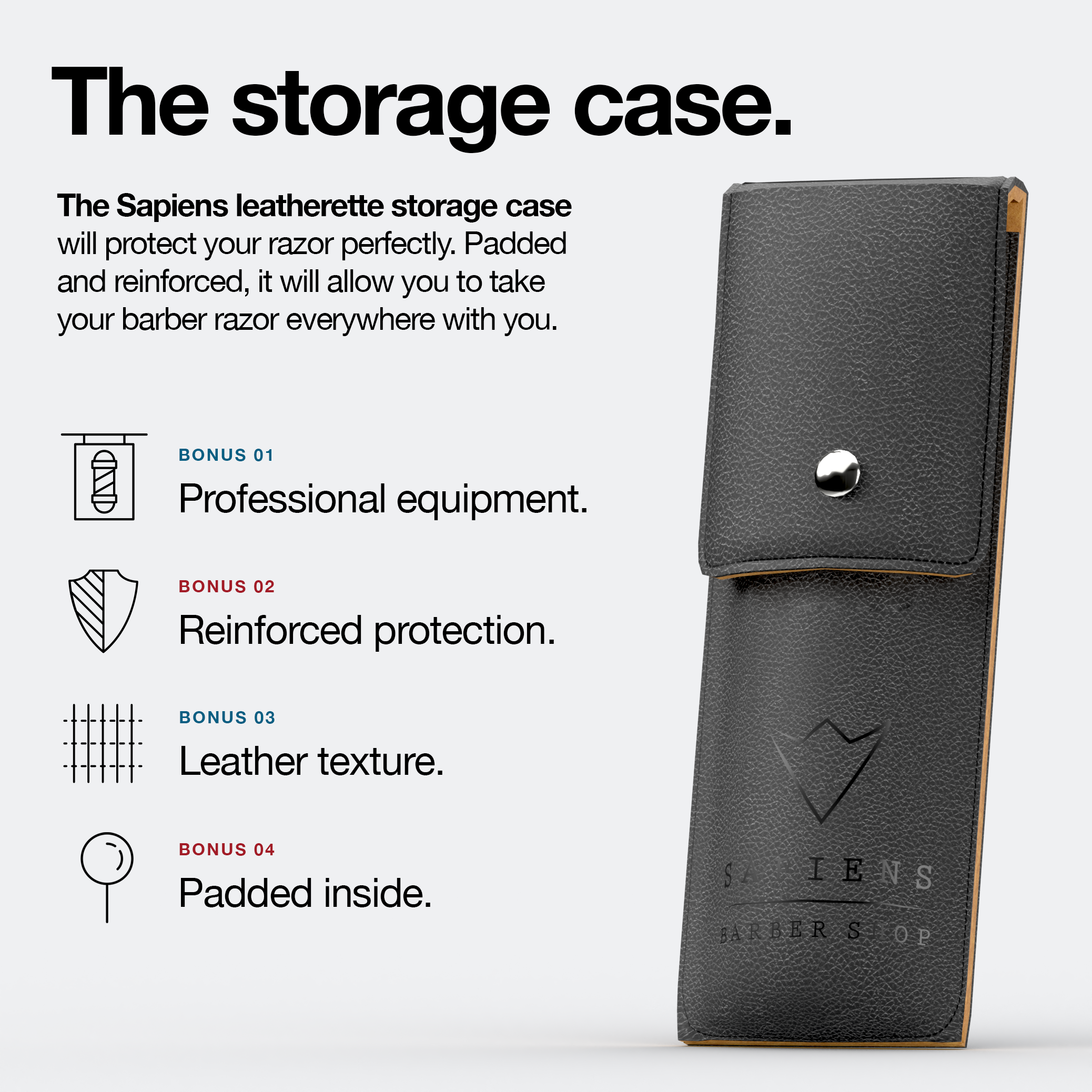 Sapiens. - Wholesale Razor - Men's - Straight razor - Black Edition2