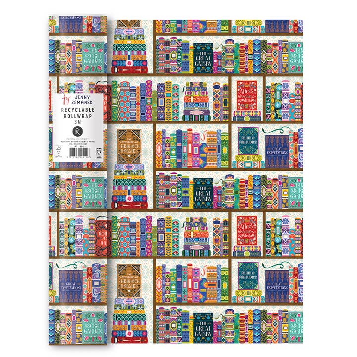 Jenny Zemanek Wrapping Paper 3m Gift Books for wholesale by Penny Kennedy Ltd