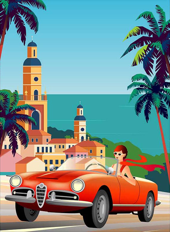 La Belle France - Vente Torchons - Torchon Provence 100 % coton21