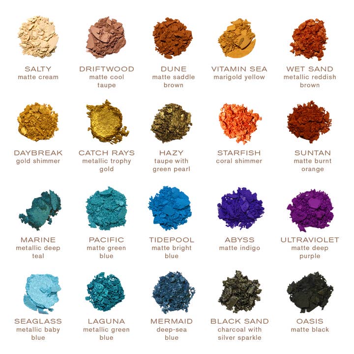 IBY Beauty - Wholesale Eyeshadow Palette - Ocean Awakening Eye Shadow Palette