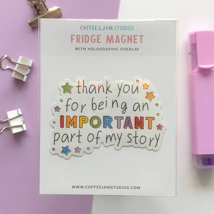 Important Part Story - Fridge Magnet for wholesale by Coffee & Jam Studios