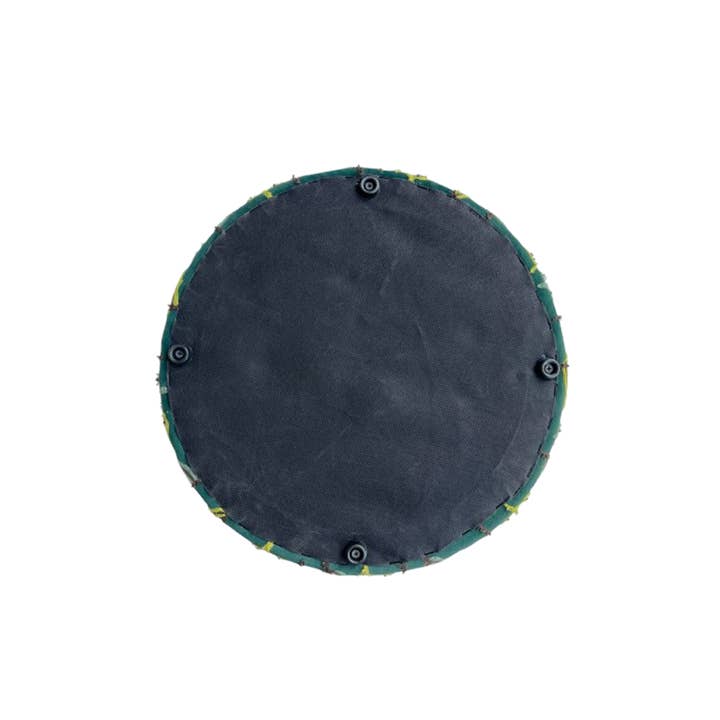 LR Home - Wholesale Ottoman - Transitional 17" D x 18" H Floral Hand-Made Ottoman Pouf4