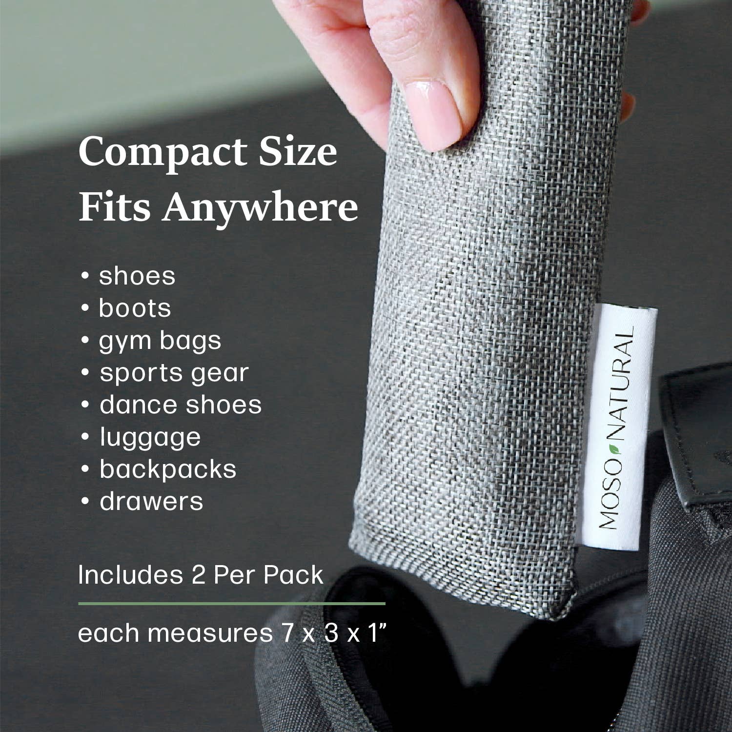 Moso Natural - Vente Déodorant/spray pour chaussures - Désodorisants pour chaussures et équipements de sport avec charbon de bambou, lot de 23