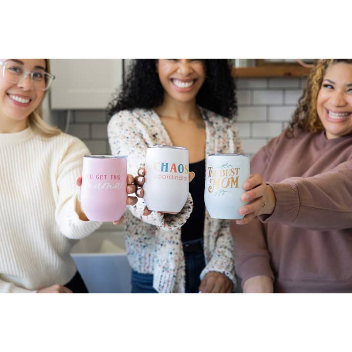 Pearhead - Vente Gourde/bouteille isotherme - Verre à vin "Tu gères, maman", cadeau pour la fête des mères6