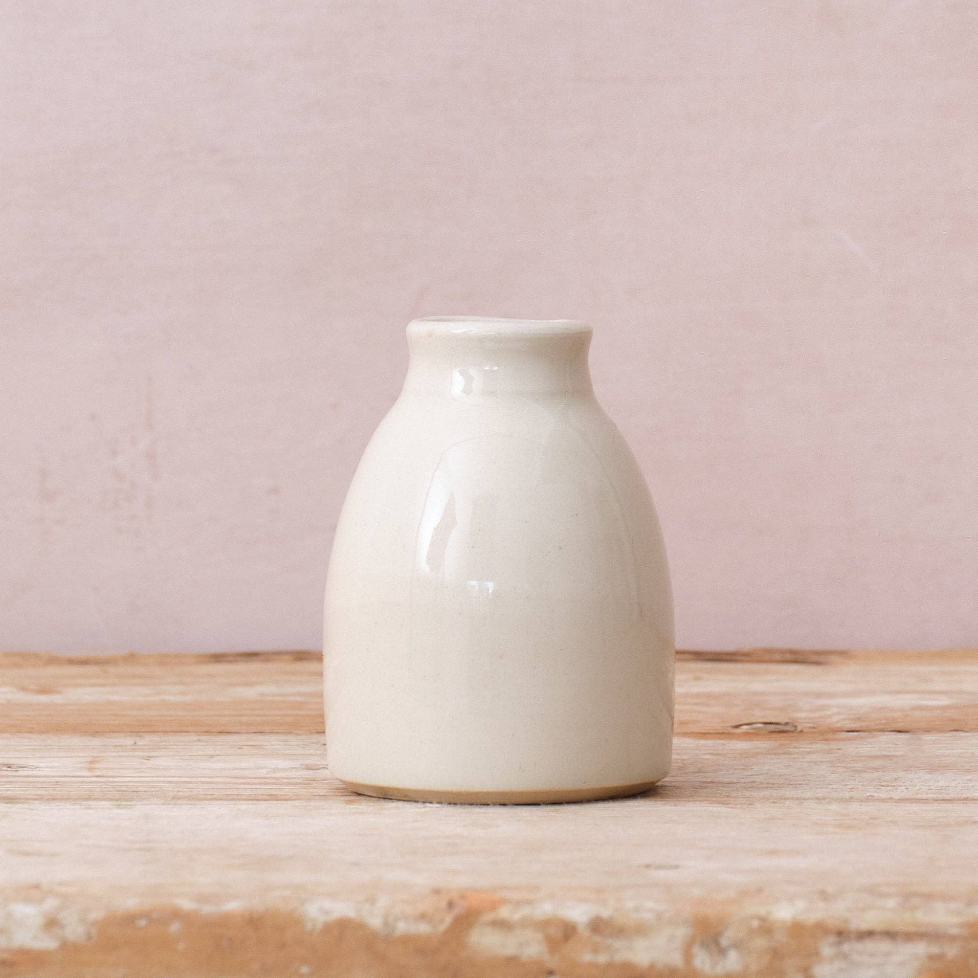 Botanique Workshop - Wholesale Vase - Hand Thrown Ceramic Bud Vase | Clear | 3 Styles Available0