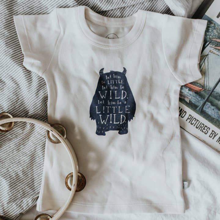 Default graphic organic tee | wild child for wholesale on Faire