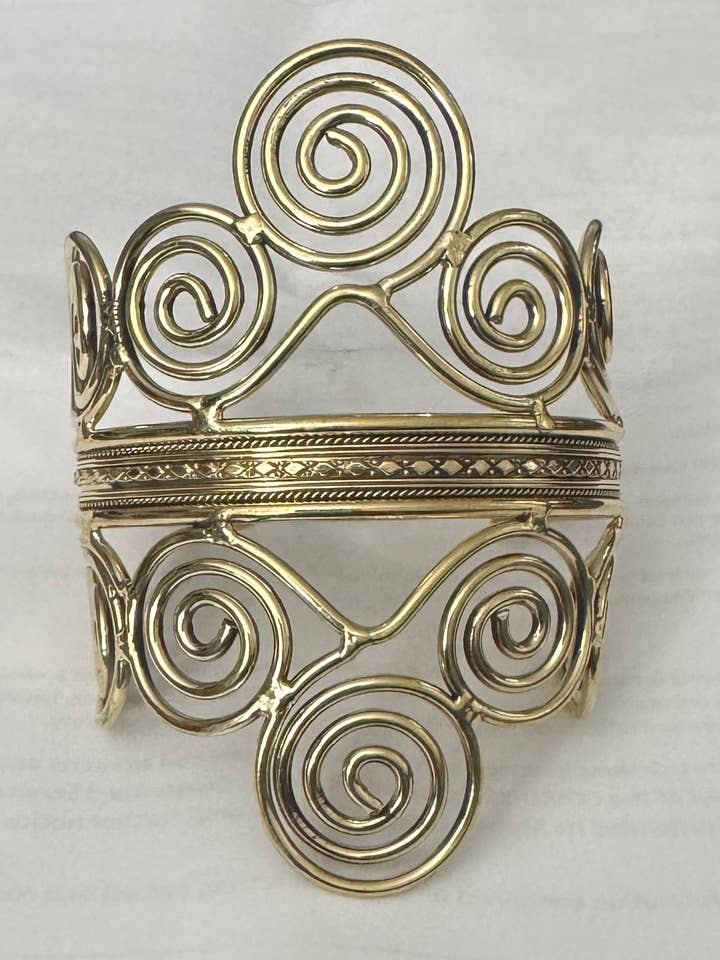 Brass Warrior Princess Cuff Bracelet for wholesale by The Curator