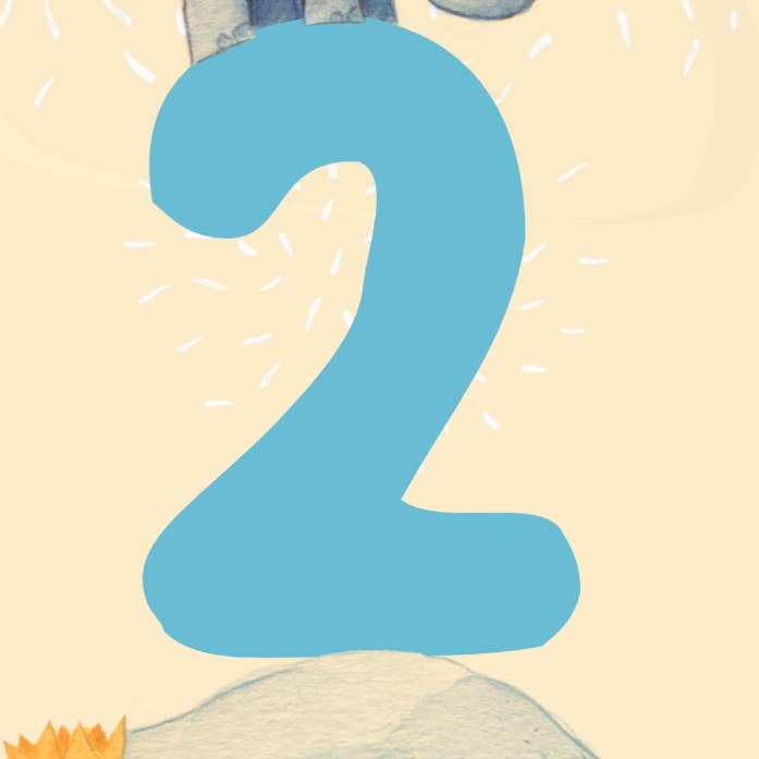 The Grey Earl - Wholesale Birthday Card - 2 Years Old - Elephant - Cute Children's Birthday Card5