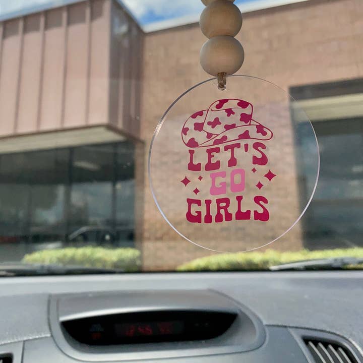 Let’s Go Girls Car Charm for wholesale by Cavella Co.
