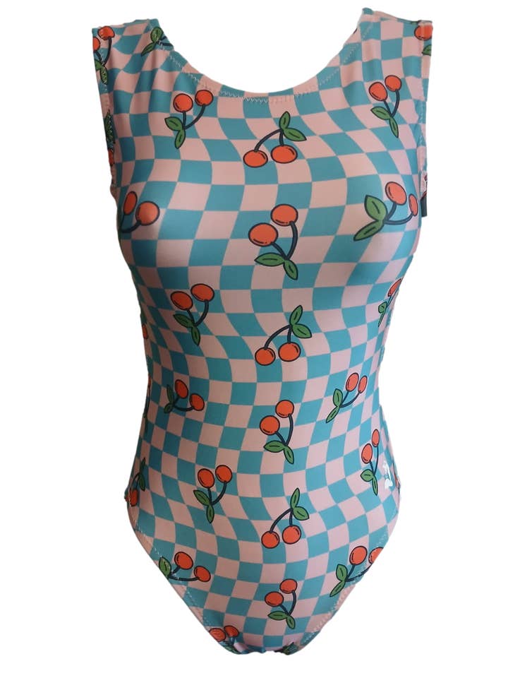 Leotardo Comprobador Cherry Bomb para venta al por mayor de Foxy's Leotards