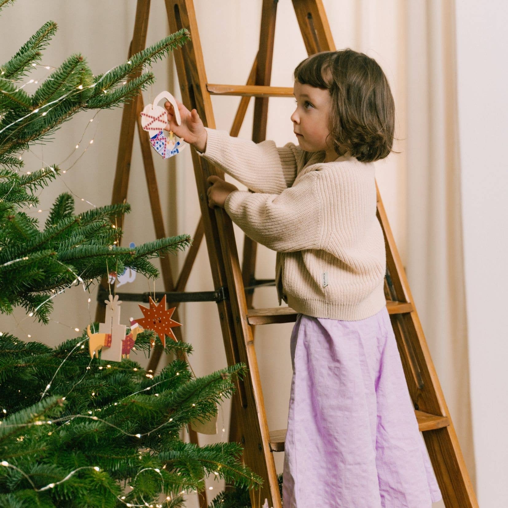 milin - Wholesale Tree Topper - Wooden Horse Christmas Ornament, Scandinavian Folk Style 6