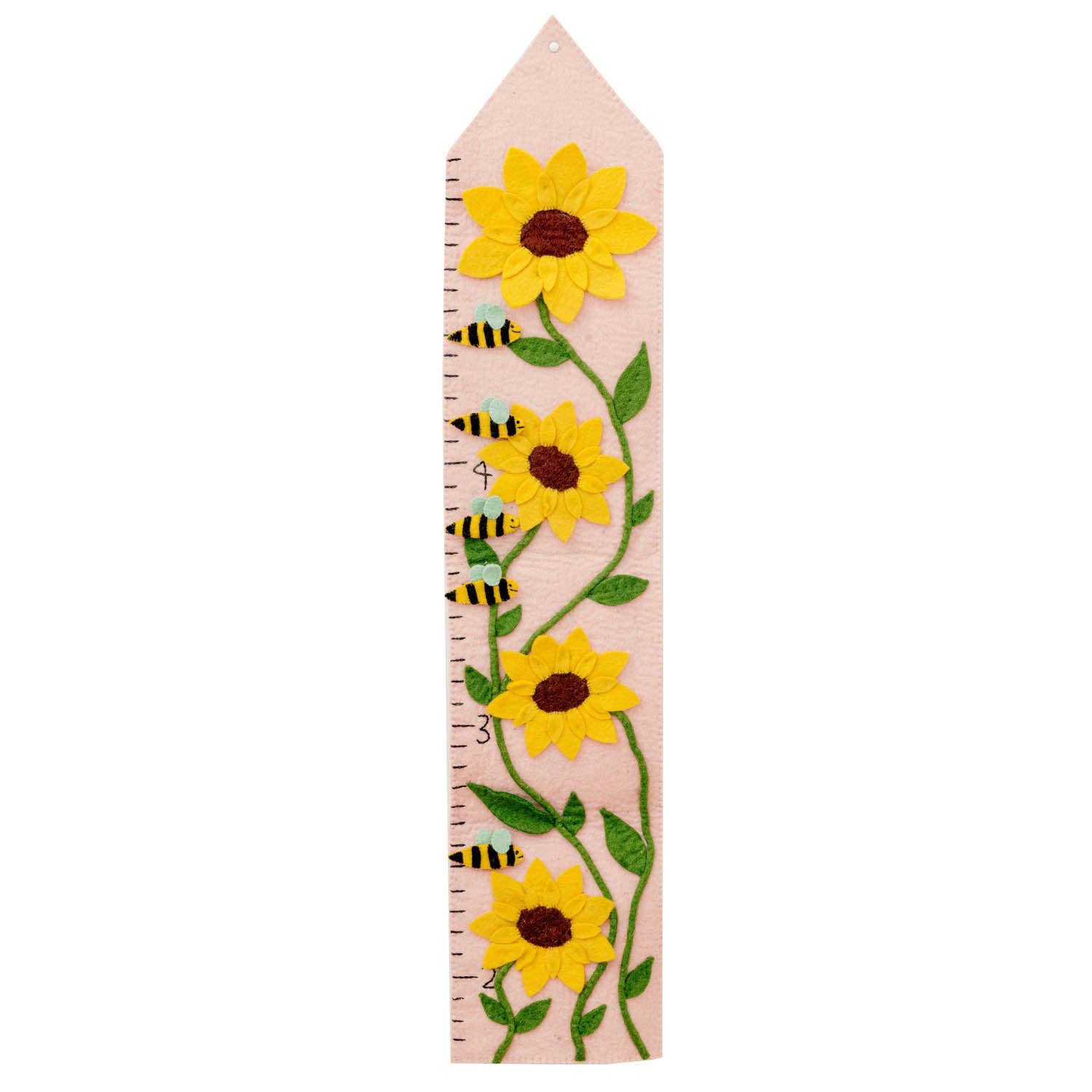 Global Goods Partners - Wholesale Growth Chart - Kids & Baby - Felt Sunflower Growth Chart1