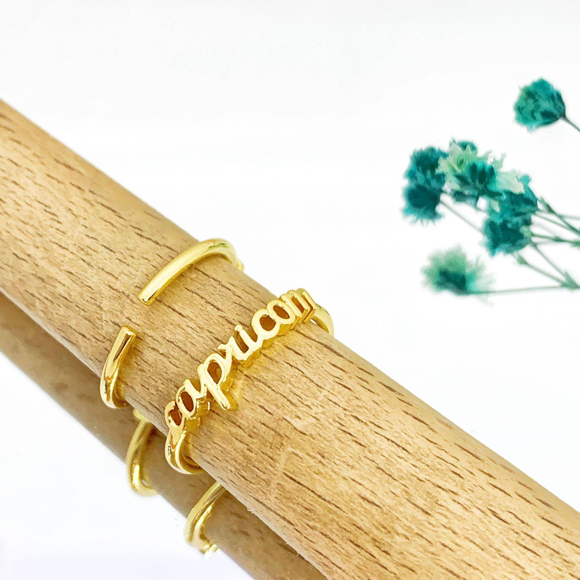 Gypsy Soul - Wholesale Band/Stacked Ring - Zodiac Gold Rings - 24 Pcs8