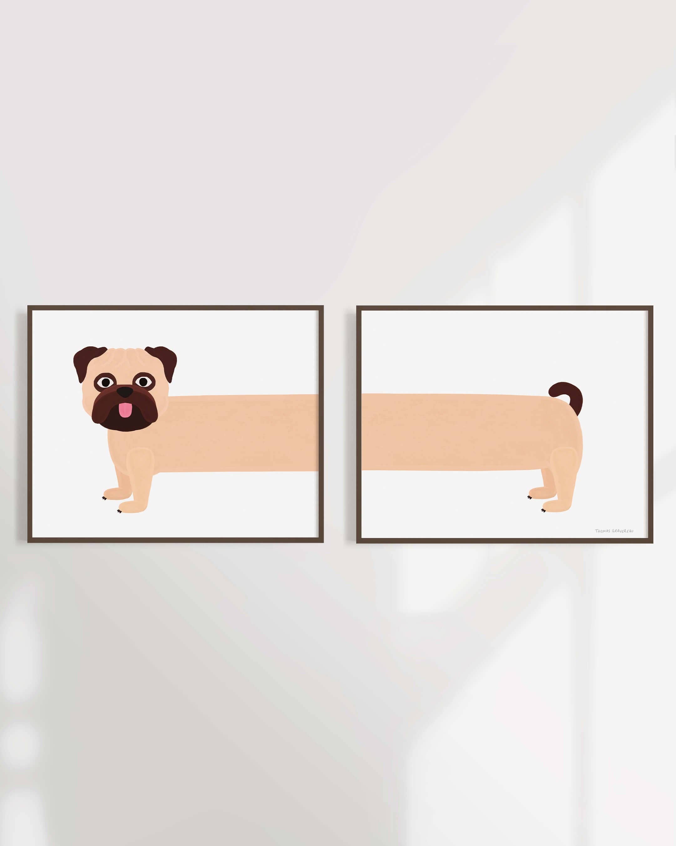 Thomas Gravereau - Wholesale Art Print - "Carlin" Art Print (A4 Diptych)