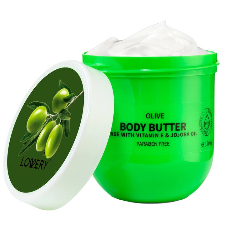 Whipped Olive Body Butter - Hydrating Shea Butter Cream for wholesale by Lovery