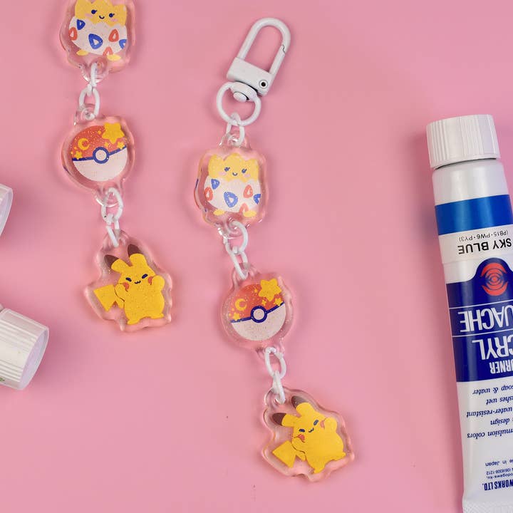 The Moonborn - Wholesale Keychain - Women's - Pikachu and Togepi Keychain Charm2