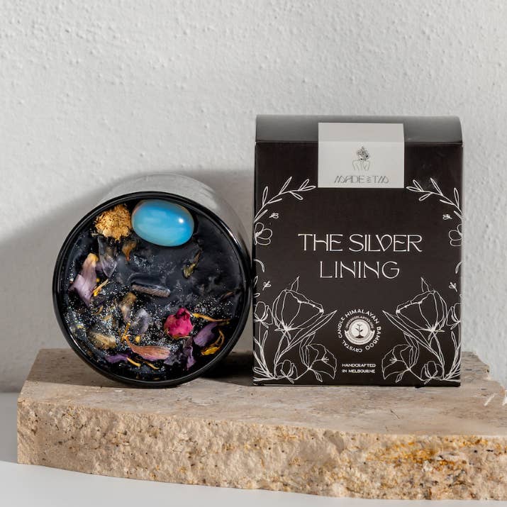 The Silver Lining Crystal Candle for engroshandel hos Lucid Works