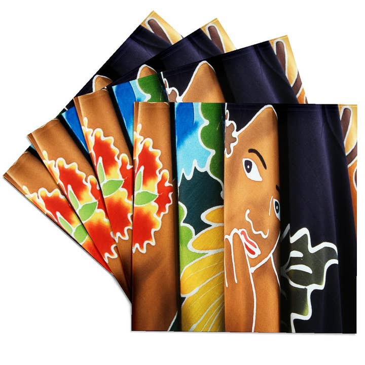 3dRose - Wholesale Coasters - 3dRose, French Polynesia, Tahiti, Papeete, Market Tahitian Pareo, wraps. , Coaster