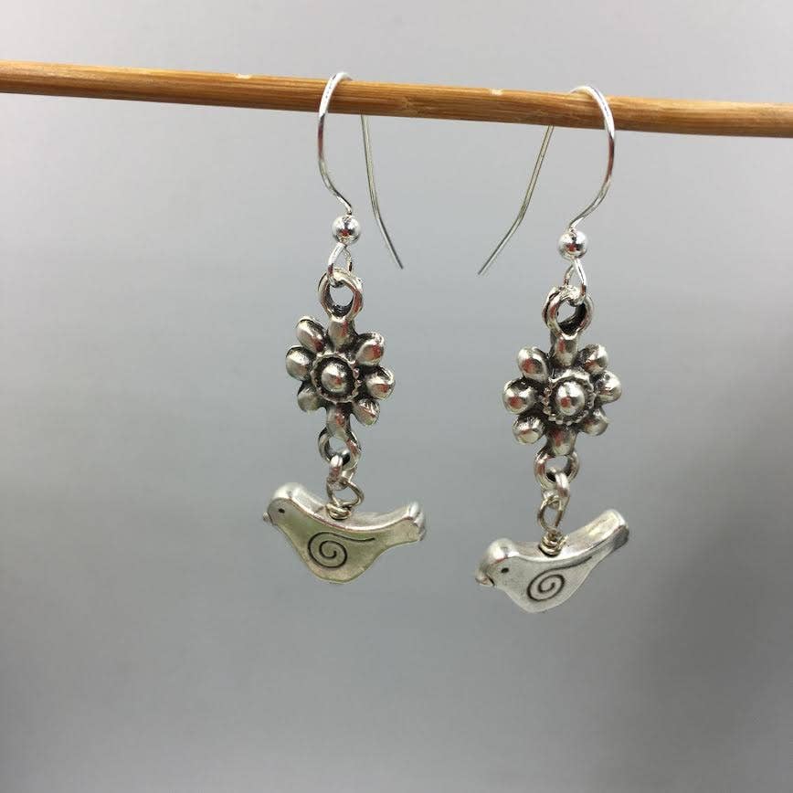 Volare – wholesale Dangle earrings – Bird & Flower Earrings1