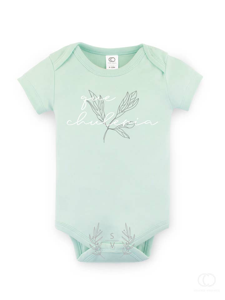 Que Chuleria Baby Bodysuit for wholesale by Simply Vero Handmade Crafts