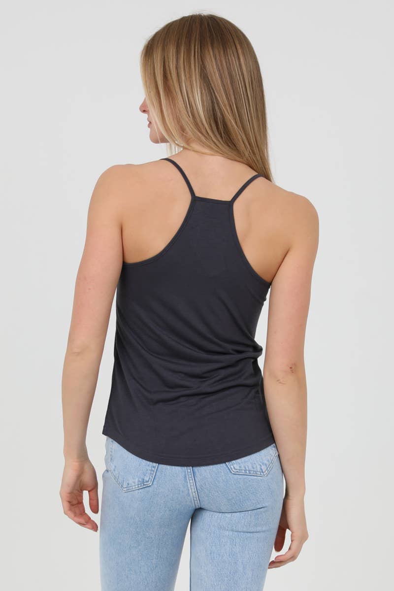 ANGIE - Vente Caraco – femme - DÉBARDEUR CAMISOLE À OURLET ARRONDI X2543-ASIS À DOS NAGEUR22